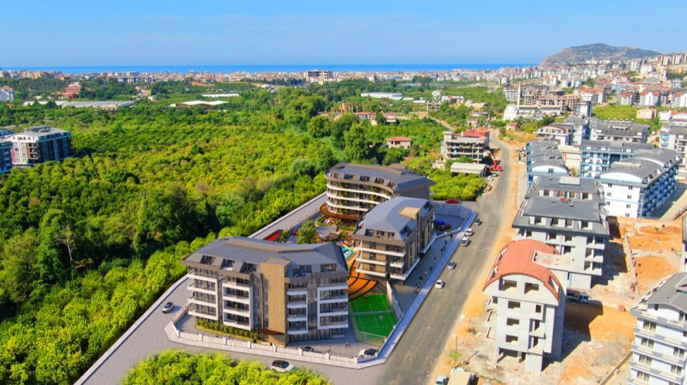 Sea-view apartment in Tosmur, Alanya